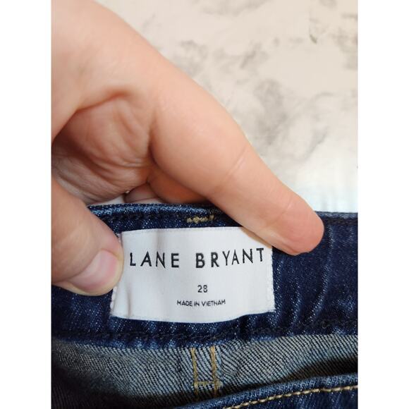 Lane Bryant Women's Blue Dark Wash Mid Rise Boyfriend Denim Jeans Size 28 - Picture 3 of 8